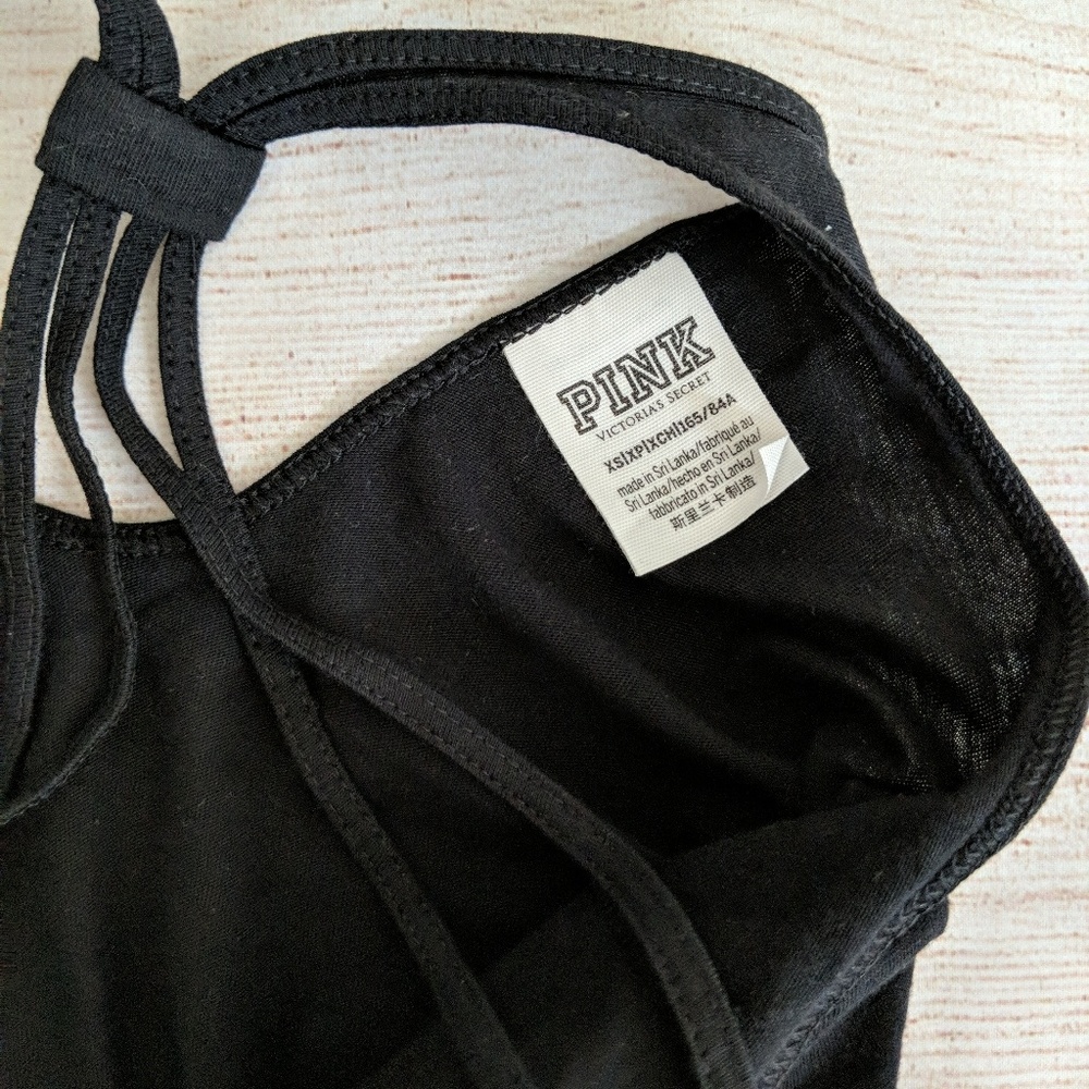 PINK Victoria's Secret sz XS y-back logo tank top - Picture 2 of 7